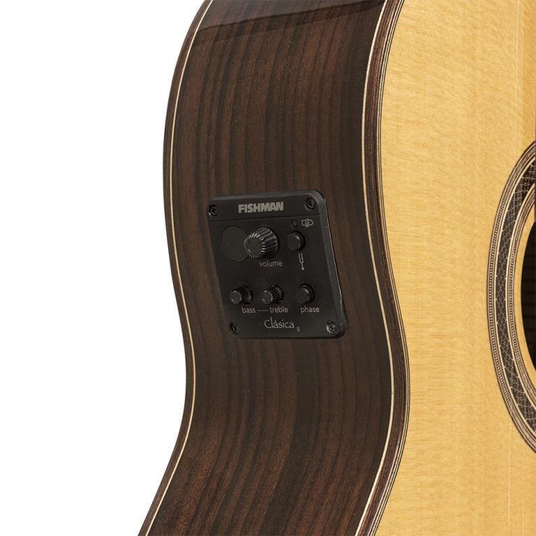 Angel Lopez Mazuelo klassisk gitarr m/solid gran topp och Fishman Pick-up