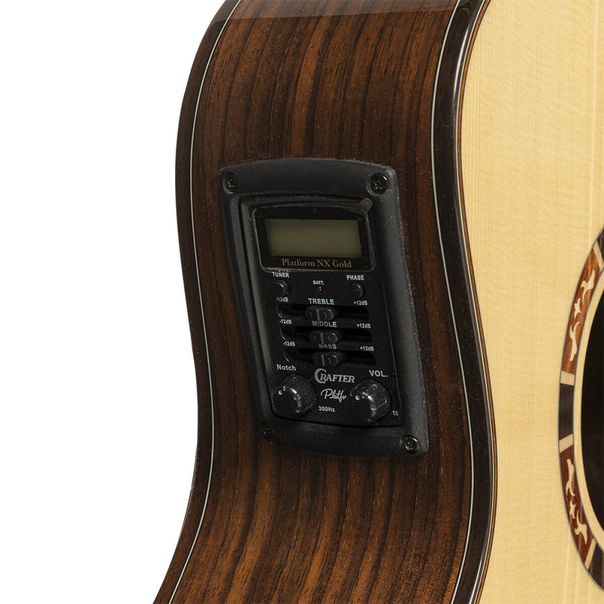 CRAFTER STG T20CE PRO Stage series 20, Orchestra akustisk-elektrisk guitar med udskæring og massiv gran