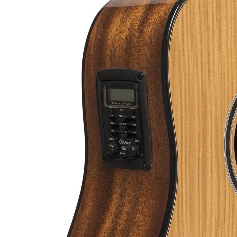 Crafter ABLE D630CE N Dreadnought gitarr m/solid cedar däck och LR Baggs Element Pick-Up