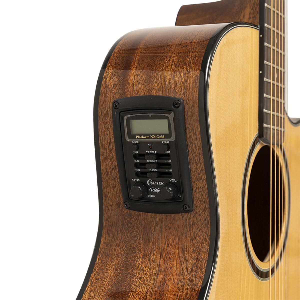 Crafter ABLE T630CE N Able serie 630, Orkester elektrisk-akustisk gitarr med massiv cederträ