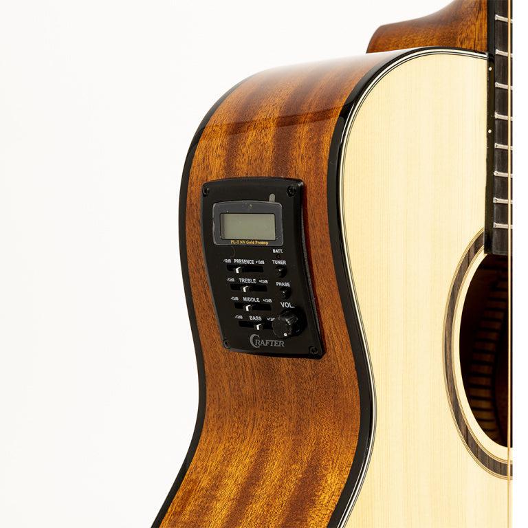 Crafter HT250-CE-N Orchestra elektrisk-akustisk guitar med lamineret gran dæk