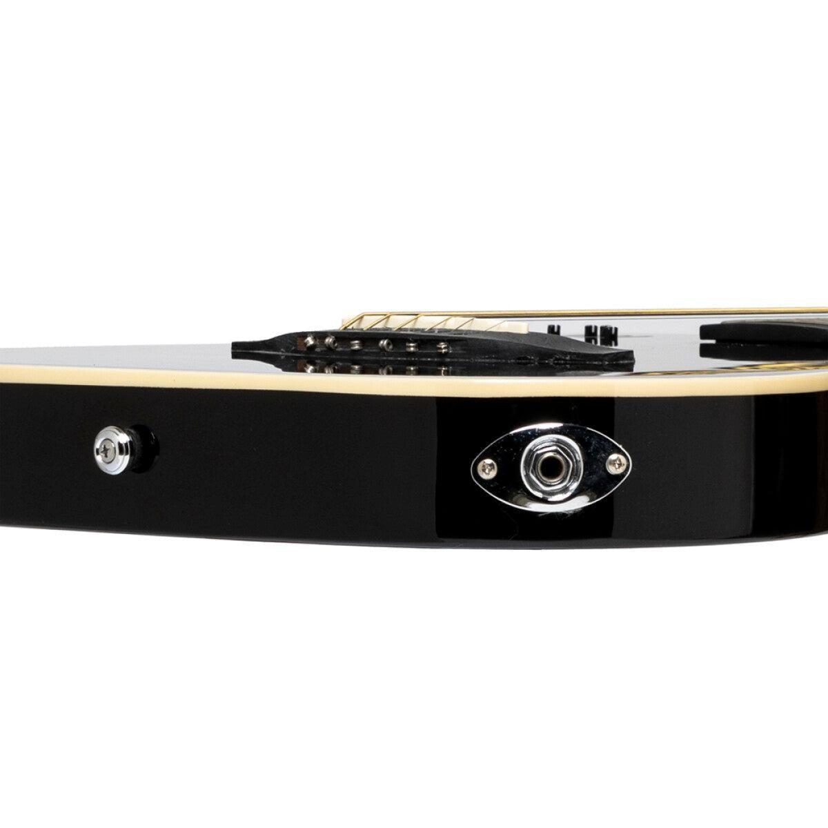 J.N Guitars EW3000CBK western el-guitar m/massiv krop, sort