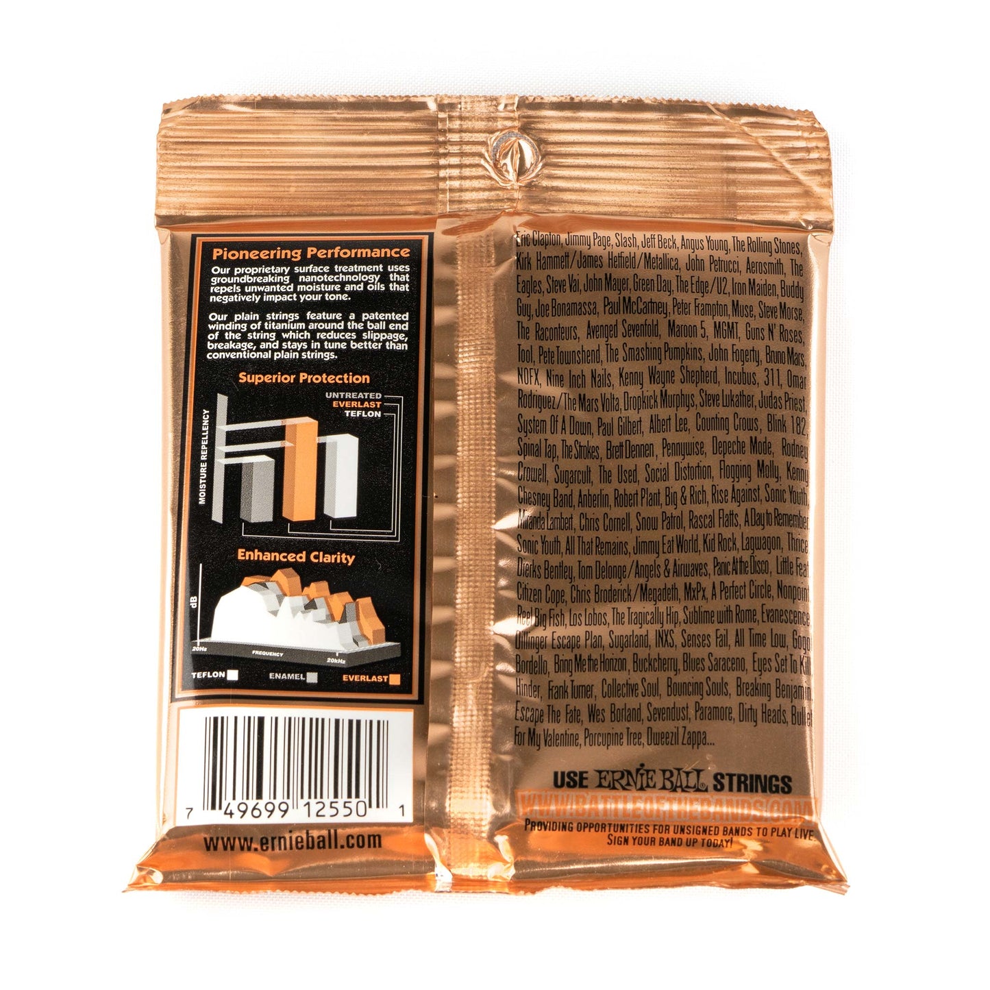 Ernie Ball 2550 Everlast Extra Light Strenge til Western .010 - .050 - BORG SOUND