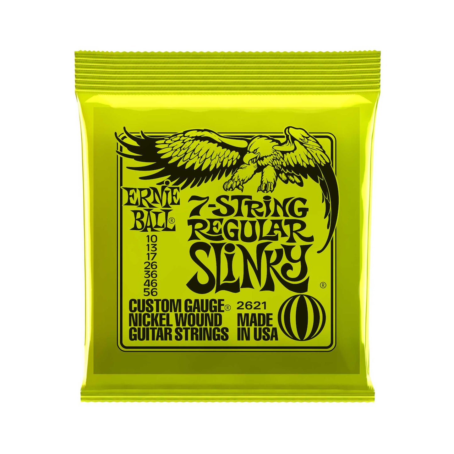 Ernie Ball 2621 Regular Slinky 7-String Strenge .010 - .056 - BORG SOUND