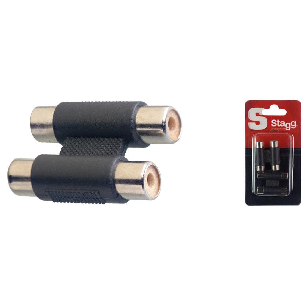 Stagg 2 x hun phono til 2 x hun phono adapter