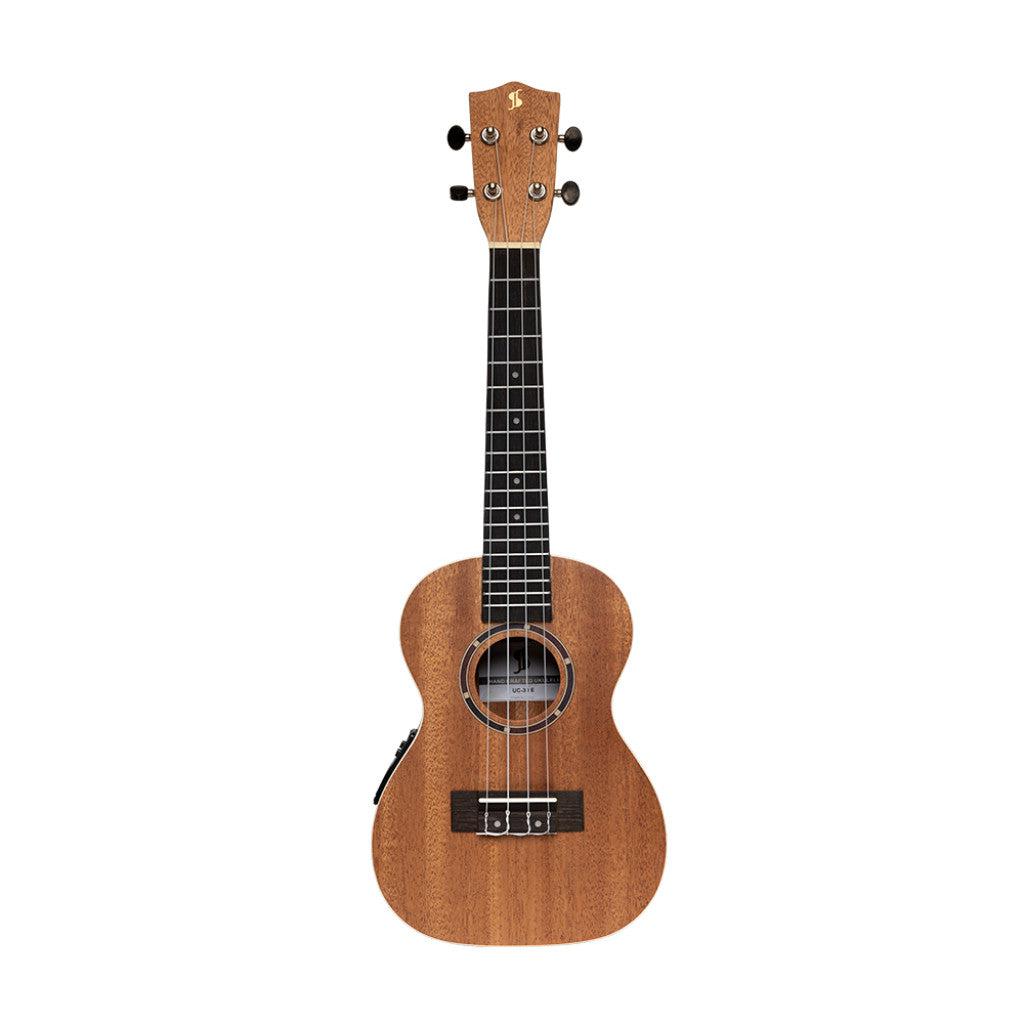 Stagg Acoustic-Electric Concert Ukulele med Sapele Top og Gigbag