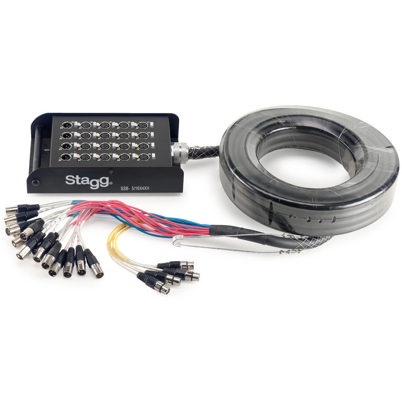 Stagg S-Series Stagebox - 16X Xlr F-ingångar/ 4X Xlr M-utgångar - 5m