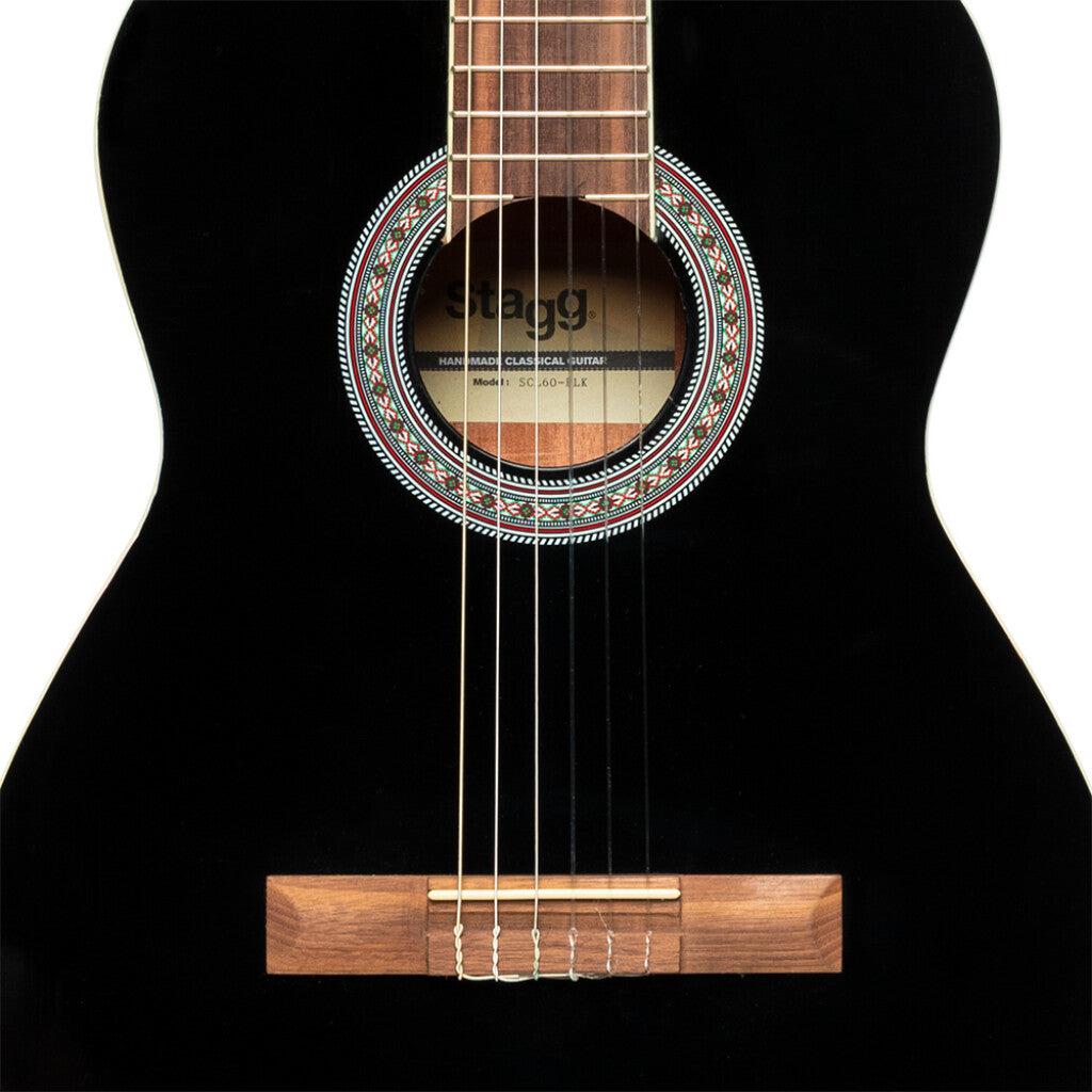 Stagg SCL60-BLK klassisk gitarr - polerad svart
