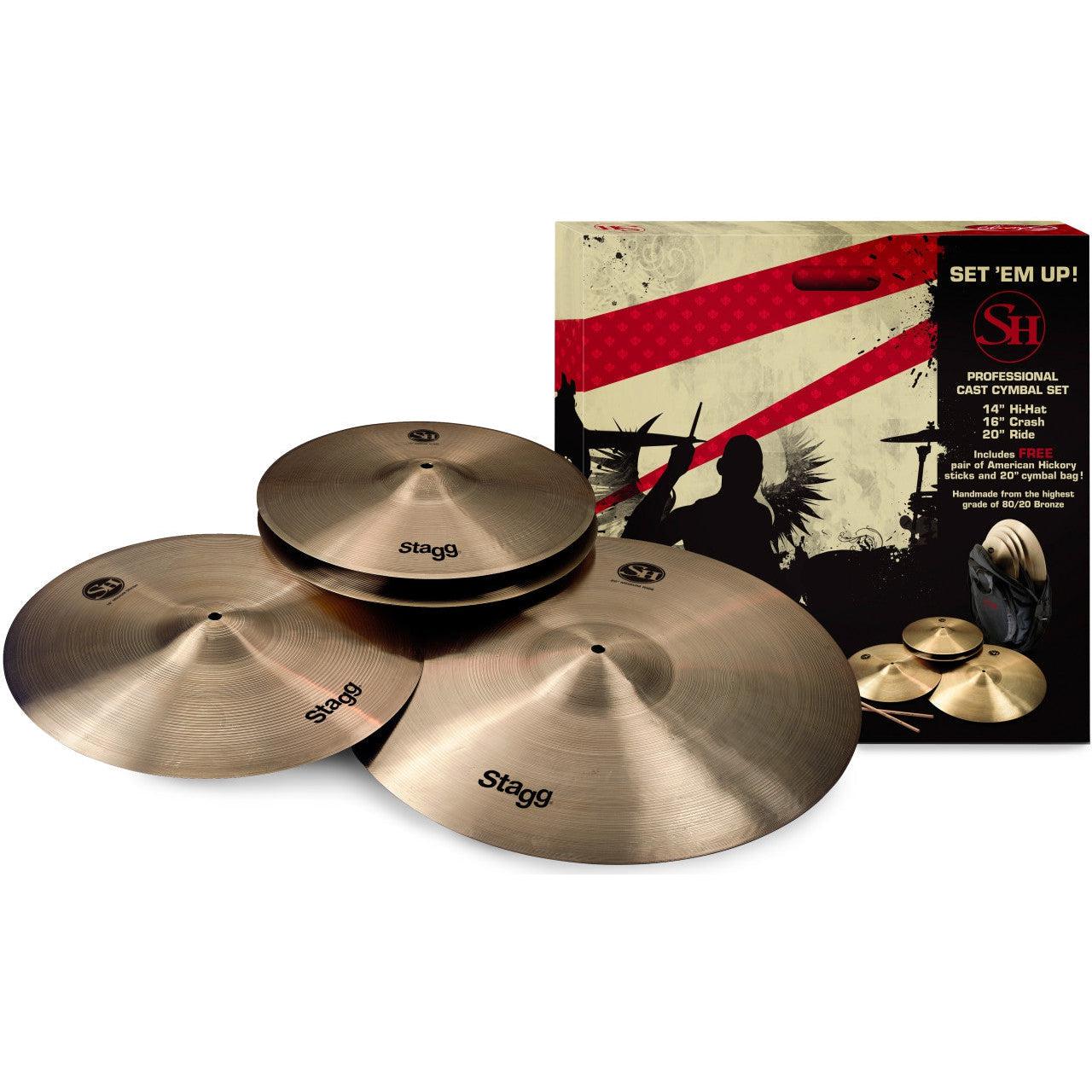 Stagg SH Series, Regular Finish, Matched Cymbal Set