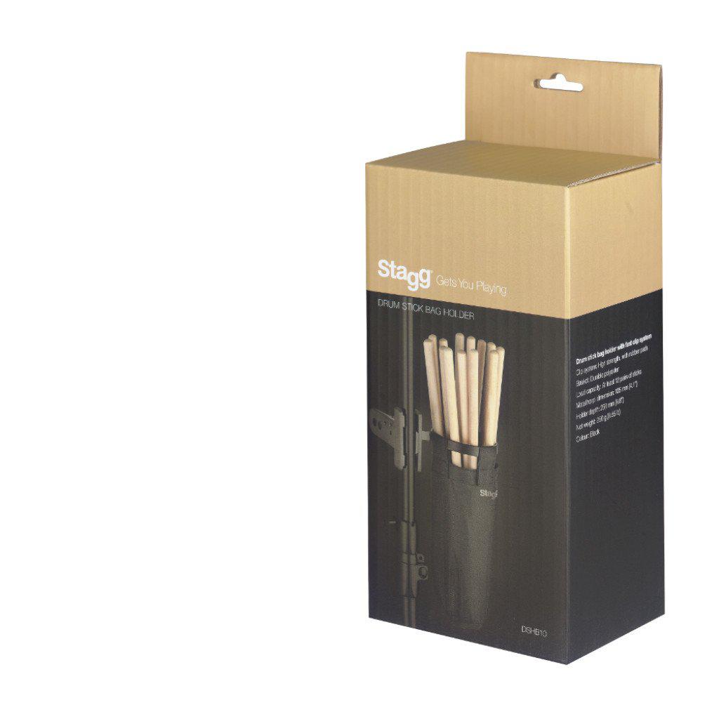 Stagg trommestik holder med hurtigt clip-on system