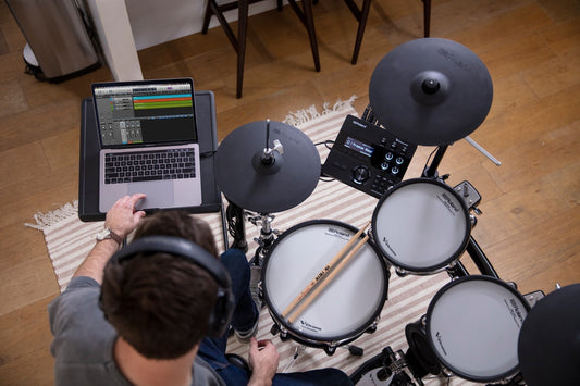 Optagelse og indspilning af trommer med Roland v-drums