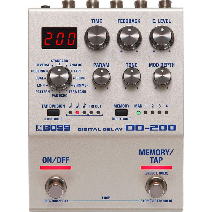 Boss DD-200 digital fördröjningspedal