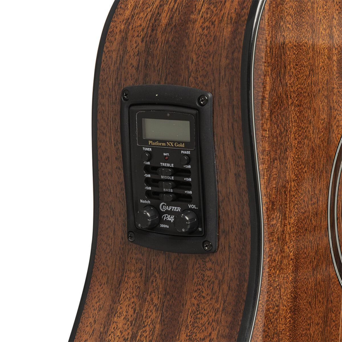 CRAFTER ABLE D635CE N  Dreadnought Elektrisk-akustisk Guitar med Massiv Mahognitop