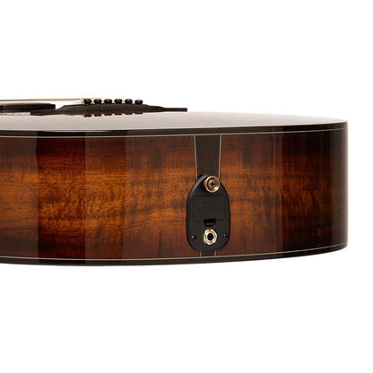 CRAFTER MIND ALK DL DE Dreadnought akustisk-elektrisk guitar med massiv flammeret akacie-top