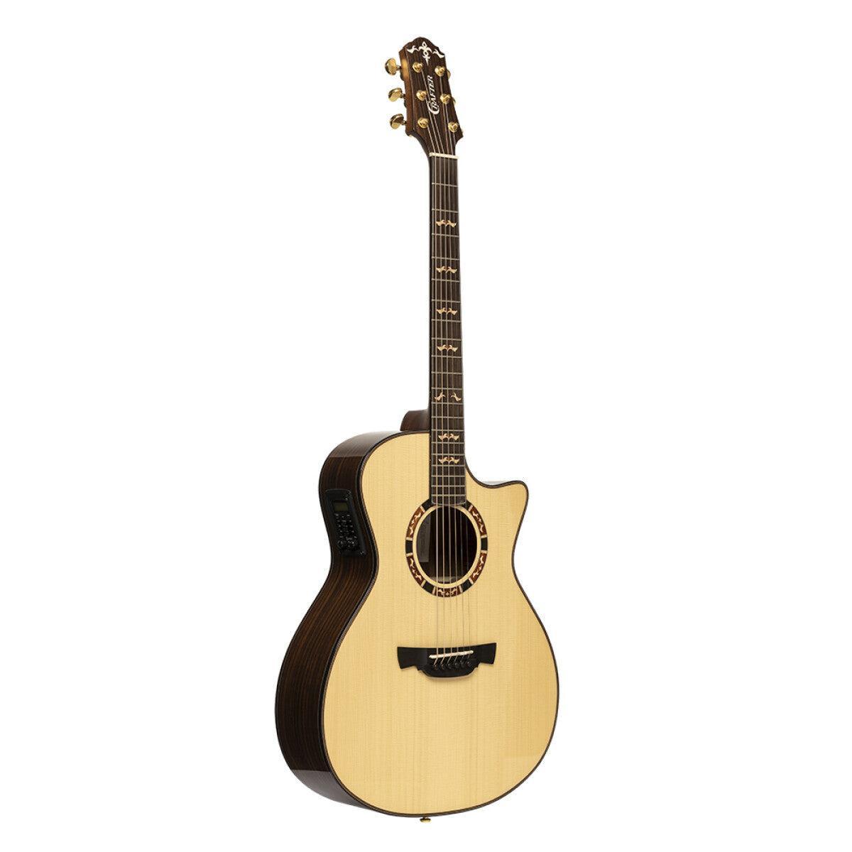 CRAFTER STG T20CE PRO Stage series 20, Orchestra akustisk-elektrisk guitar med udskæring og massiv gran