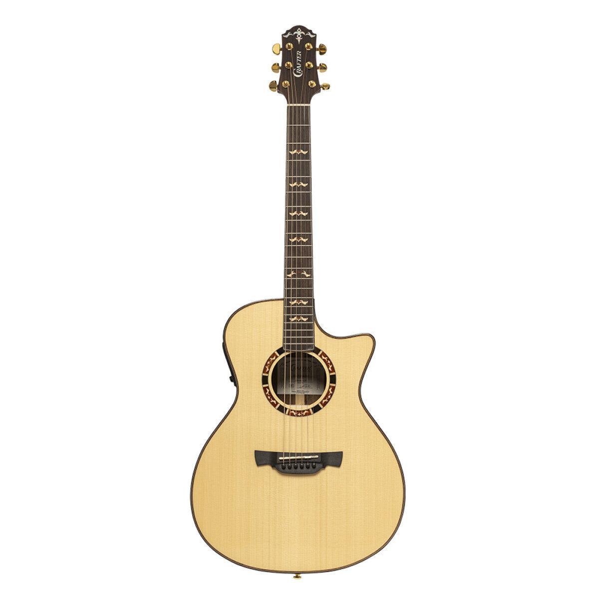 CRAFTER STG T20CE PRO Stage series 20, Orchestra akustisk-elektrisk guitar med udskæring og massiv gran
