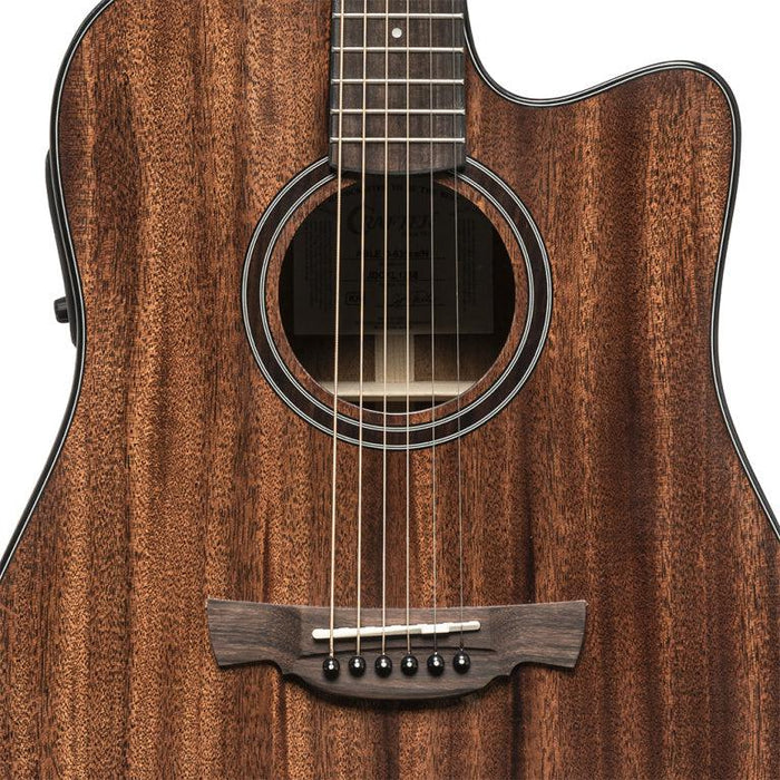 Crafter ABLE D635CE N Dreadnought gitarr med massiv mahogny däck och LR Baggs Element Pick-Up