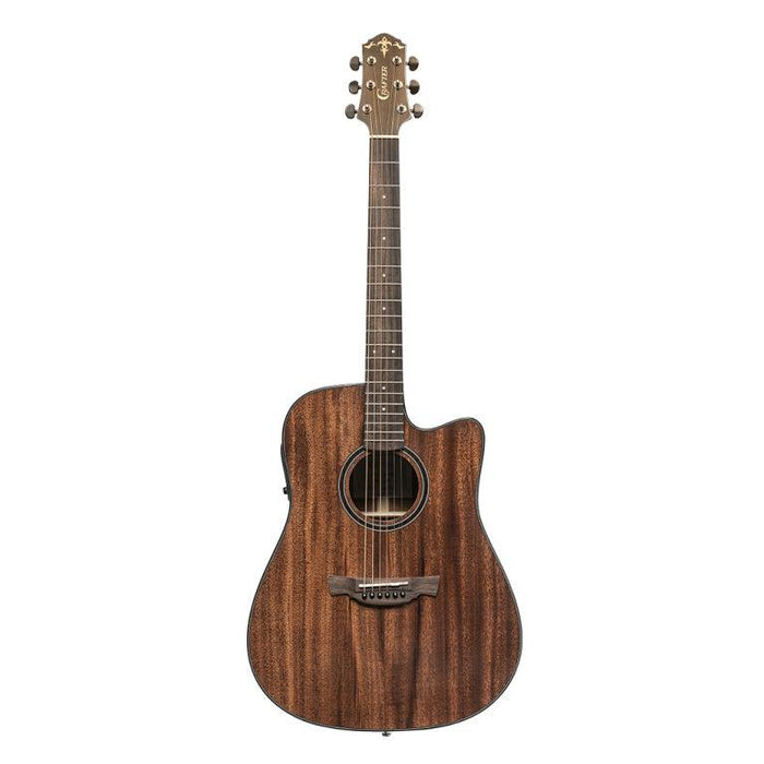 Crafter ABLE D635CE N Dreadnought gitarr med massiv mahogny däck och LR Baggs Element Pick-Up