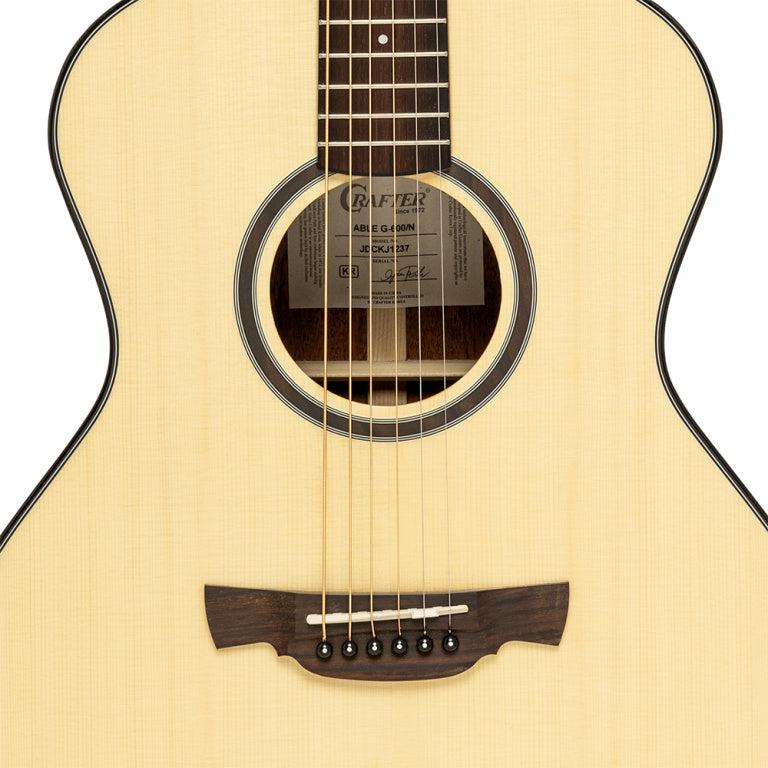 Crafter ABLE T600 N Orchestra acoustic guitar med massiv gran dæk