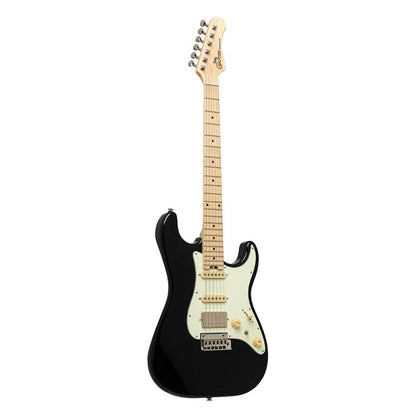 Crafter CHARLOTE SM CB Charlotte Series – Solid Body S Elektrisk Guitar (Cosmic Black Finish)