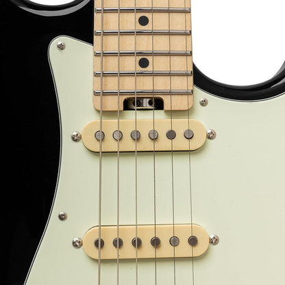 Crafter CHARLOTE SM CB Charlotte Series – Solid Body S Elektrisk Guitar (Cosmic Black Finish)