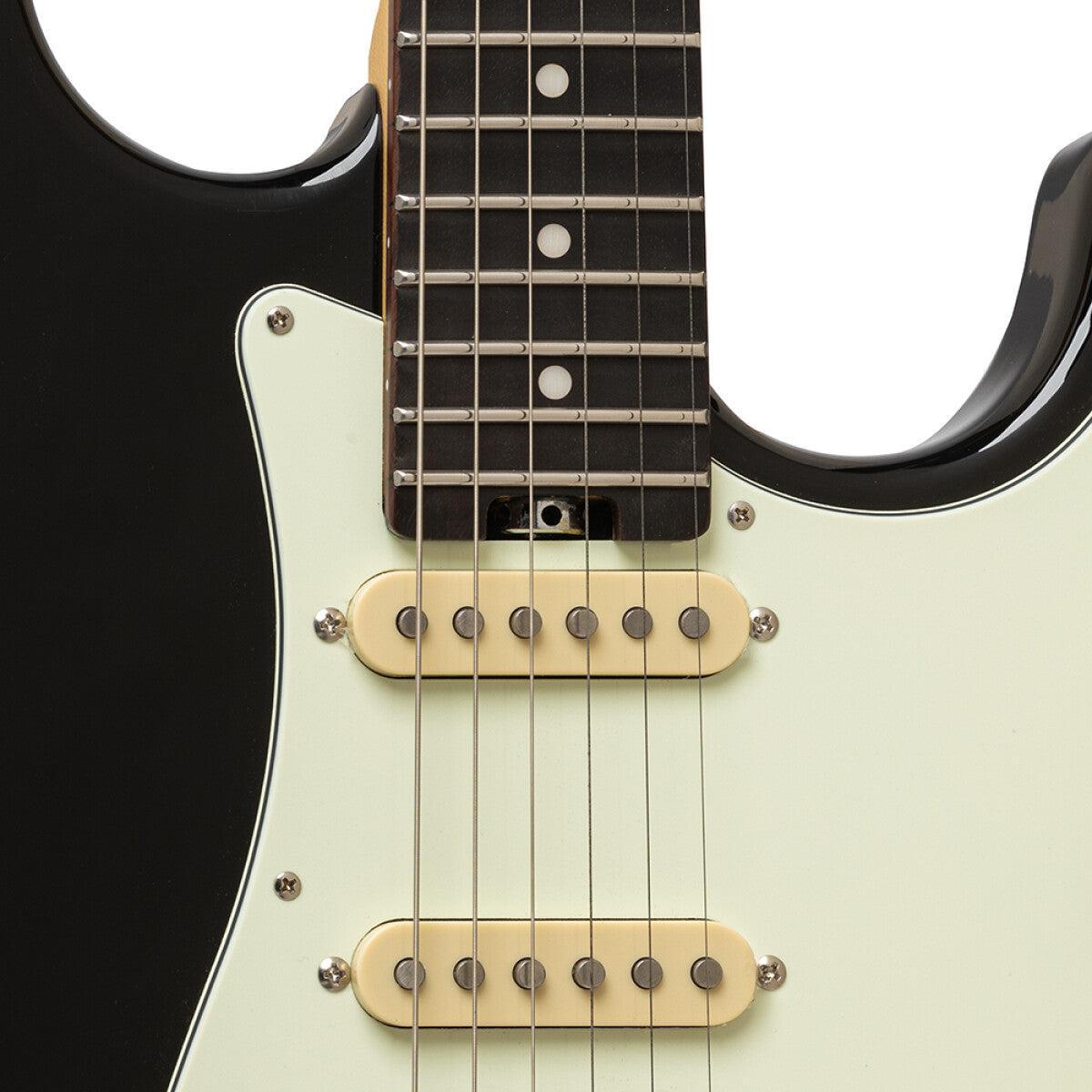 Crafter CHARLOTE SR CB Solidbody Elguitar Charlotte-serien, med gigbag, Cosmic Black finish