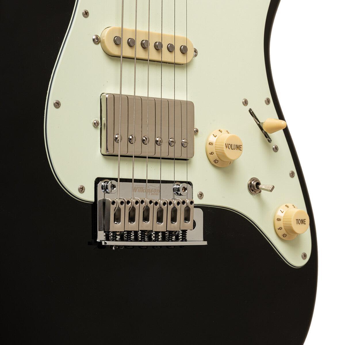 Crafter CHARLOTE SR CB Solidbody Elguitar Charlotte-serien, med gigbag, Cosmic Black finish