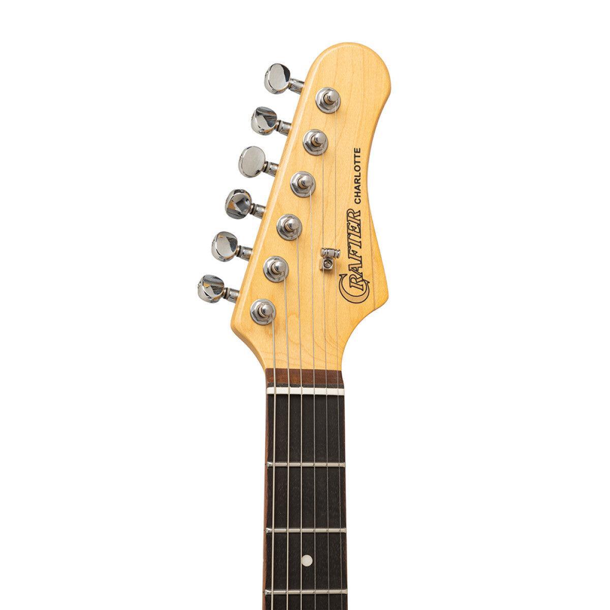 Crafter CHARLOTE SR CB Solidbody Elguitar Charlotte-serien, med gigbag, Cosmic Black finish