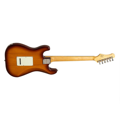 Crafter CHARLOTE SR TS Charlotte Series S-type Elguitar – Solid Body | Tobacco Sunburst + Gigbag