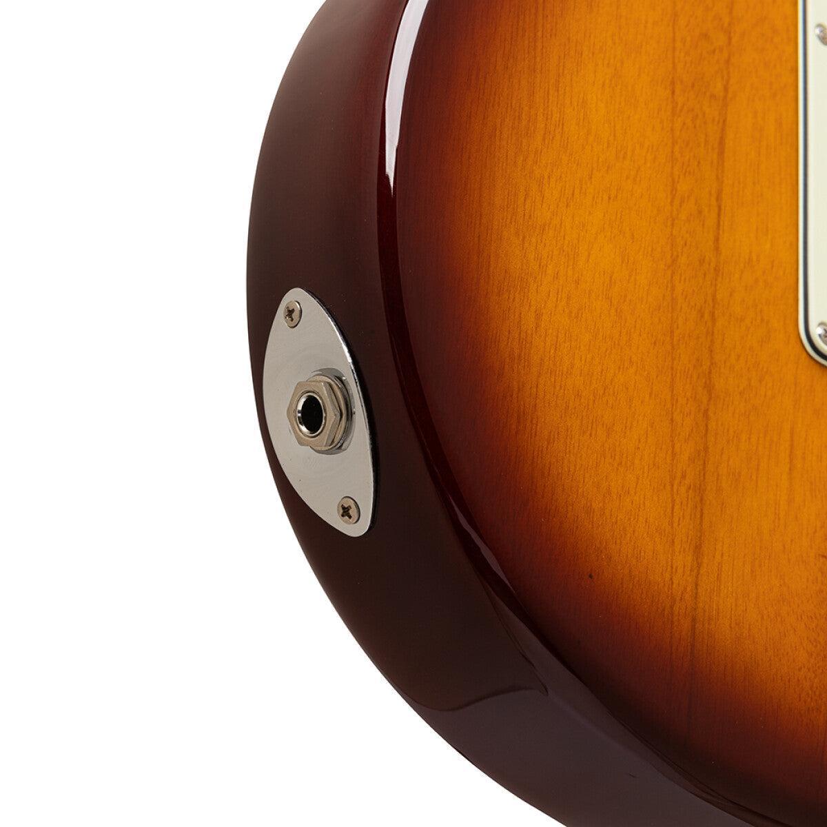 Crafter CHARLOTE SR TS Charlotte Series S-type Elguitar – Solid Body | Tobacco Sunburst + Gigbag