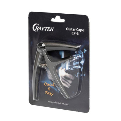 Crafter CP-6 Curved metal capo för akustisk och elektrisk akustisk gitarr