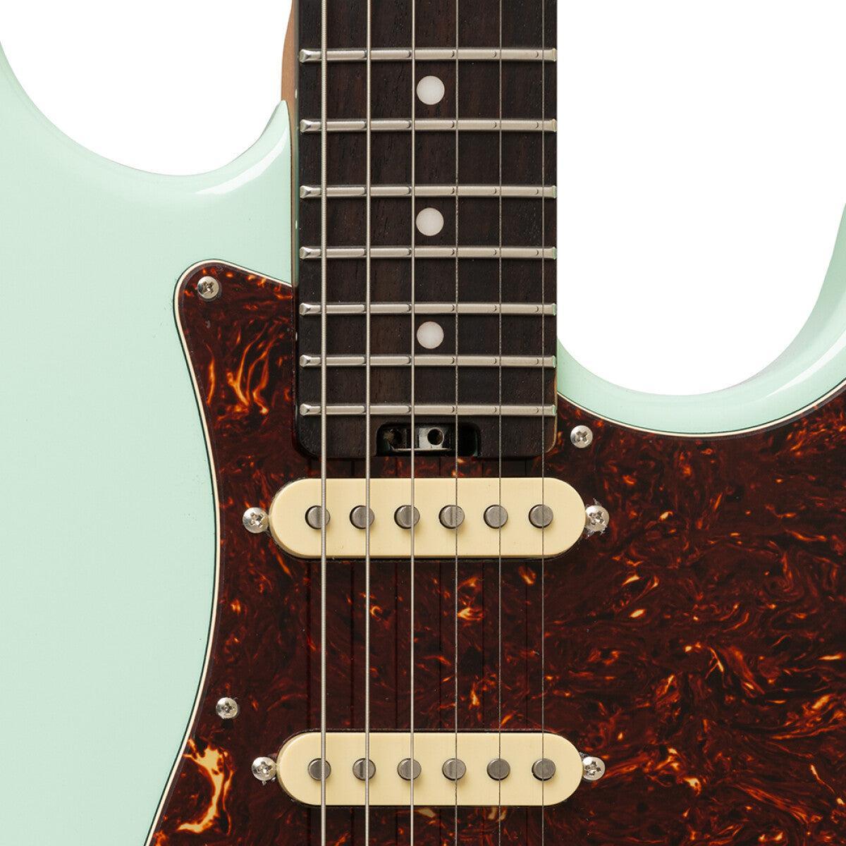 Crafter CREMA SVVSR AG Crema Series S-type Elguitar – Solid Body | Ara Green Finish + Gigbag