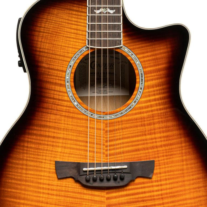 Crafter E/A mini jumbogitarr, Flamed Maple Sunburst