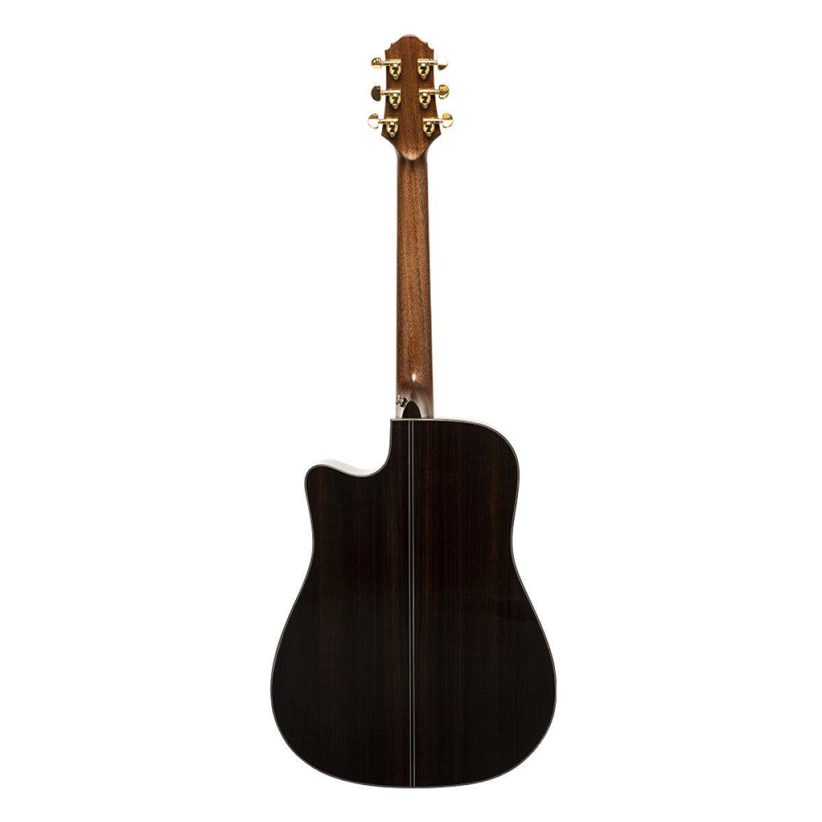 Crafter LX D-1000CE High-End LX1000-serien, dreadnought akustisk-elektrisk gitarr med massiv gran topp