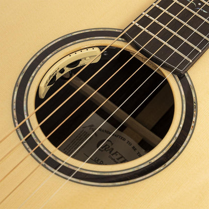 Crafter LX D-1000CE High-End LX1000-serien, dreadnought akustisk-elektrisk gitarr med massiv gran topp