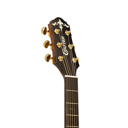 Crafter LX D-1000CE High-End LX1000-serien, dreadnought akustisk-elektrisk gitarr med massiv gran topp