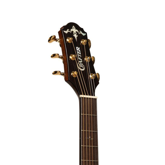 Crafter LX G-9000CE High-end Grand Auditorium-gitarr med solid koa-däck och LR Baggs Anthem Pick-Up
