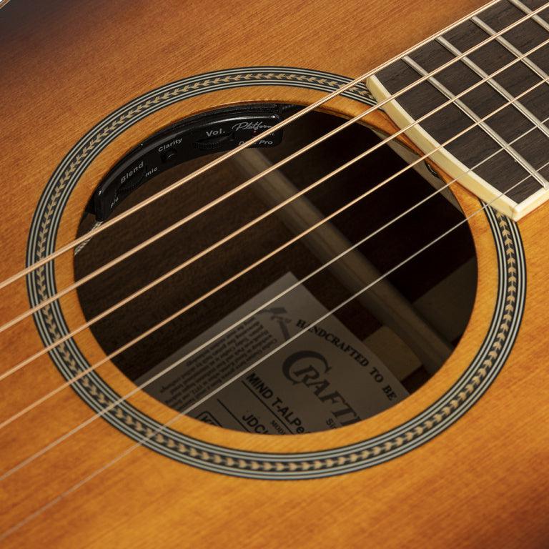 Crafter MIND T-ALPE VTG Orchestra E/A guitar med massiv gran dæk