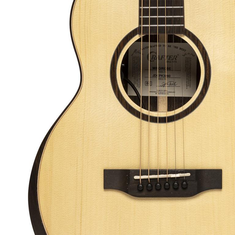 Crafter MINO ROSE elektrisk Guitar med Massiv Engelmann Gran
