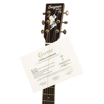Crafter Mind ALK Orchestra Acoustic-Electric Guitar – Massiv Flammet Akacie | Made in Korea