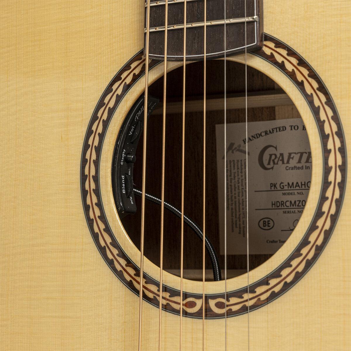 Crafter PK G-MAHO CE Jubileumsserie, mahogny grand auditorium akustisk-elektrisk gitarr med massiv gran topp