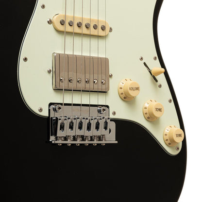 Crafter SEOUL SVVSM CB Modern Seoul Series Elguitar – Solid Body | Cosmic Black Finish + Gigbag