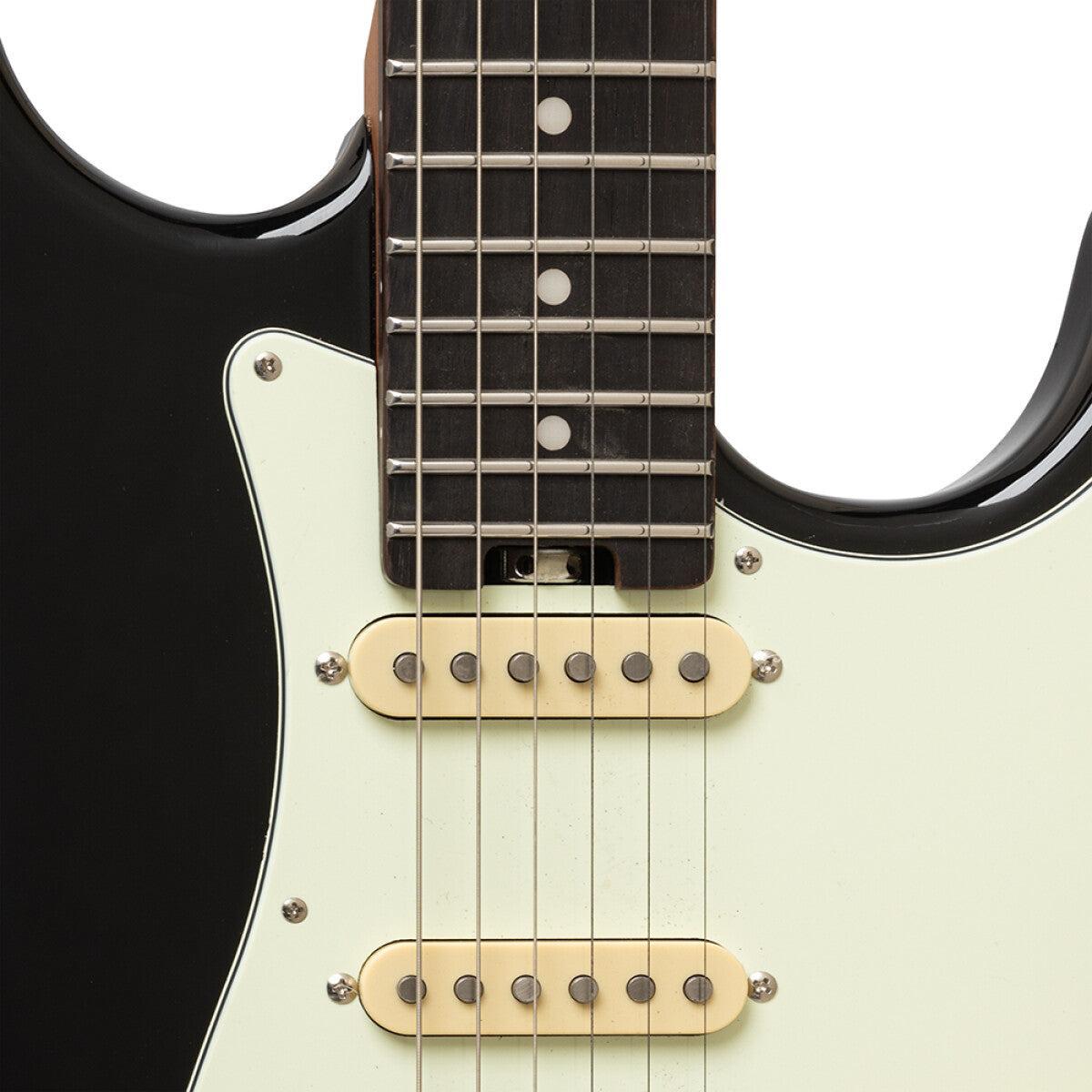 Crafter SEOUL SVVSR CB Modern Seoul Series Elguitar – Solid Body | Cosmic Black Finish + Gigbag