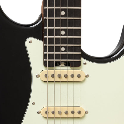 Crafter SEOUL SVVSR CB Modern Seoul Series Elguitar – Solid Body | Cosmic Black Finish + Gigbag