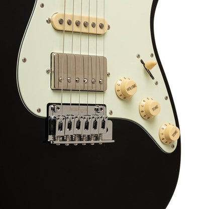 Crafter SEOUL SVVSR CB Modern Seoul Series Elguitar – Solid Body | Cosmic Black Finish + Gigbag