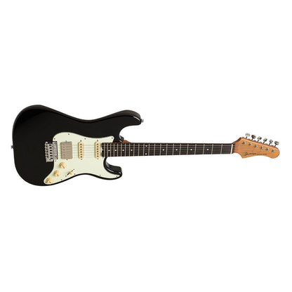 Crafter SEOUL SVVSR CB Modern Seoul Series Elguitar – Solid Body | Cosmic Black Finish + Gigbag