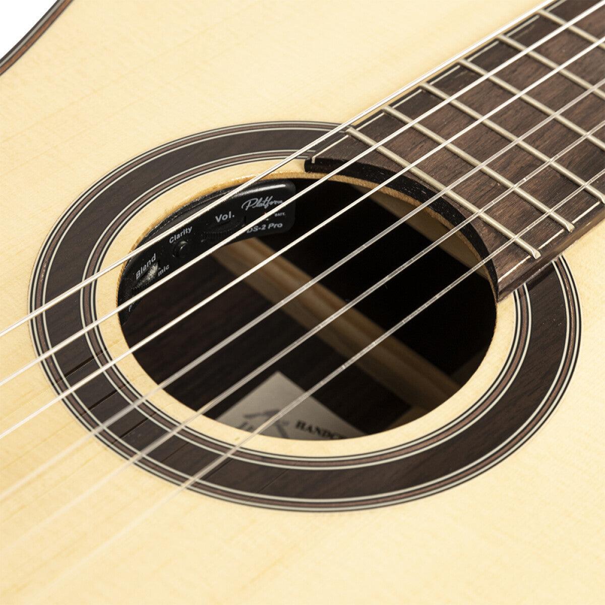 Crafter SNT 20CE PRO Klassisk Elektrisk Guitar med Massivt Grantræsdæk