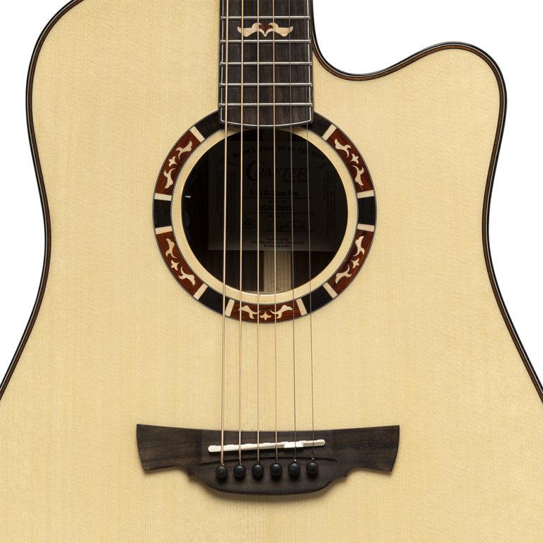 Crafter STG D22CE PRO Dreadnought E/A guitar med massiv gran dæk