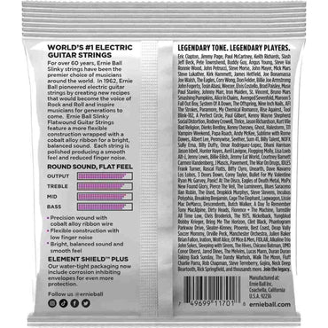 Ernie Ball 2590 Flatwound Power Slinky Electric Guitar .011 - .048