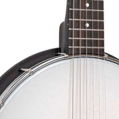GOLD TONE AC-6 MINI 6-strenget open back banjo – kort skala | Inkl. taske